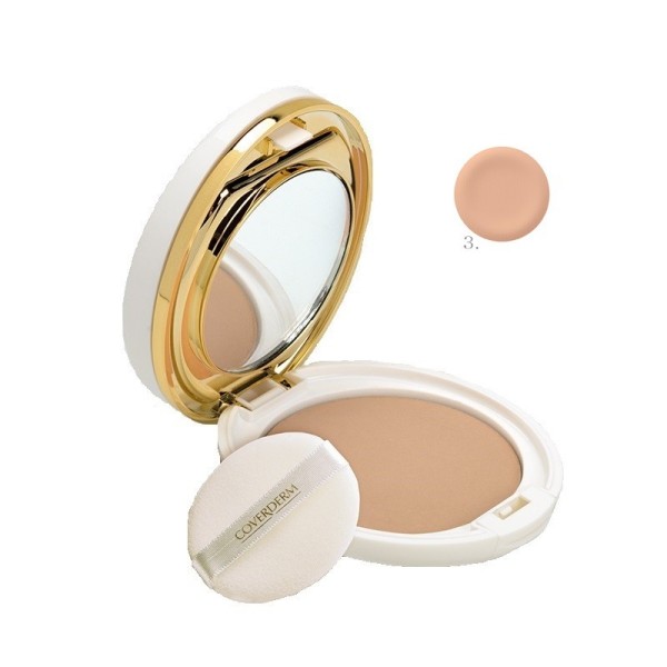 Coverderm Luminous Compact Powder Skin Whitening Spf50+ HEVisible No.3 10g (Αδιάβροχη Compact Powder για Λεύκανση  της Επιδερμίδας)