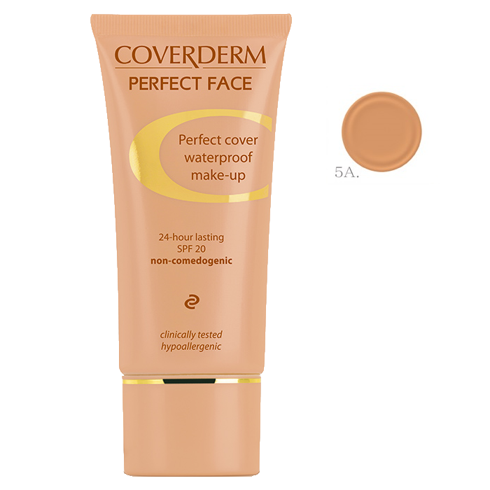 Coverderm Camouflage Perfect Face Waterproof Make-Up with Spf20 No5A 30ml (Αδιάβροχο Make-up Προσώπου) Coverderm Camouflage Perfect Face Waterproof Make-Up with Spf20 No5A 30ml (Αδιάβροχο Make-up Προσώπου)
