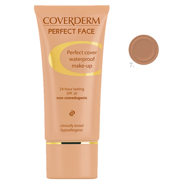 Coverderm Camouflage Perfect Face Waterproof Make-Up with Spf20 No7 30ml