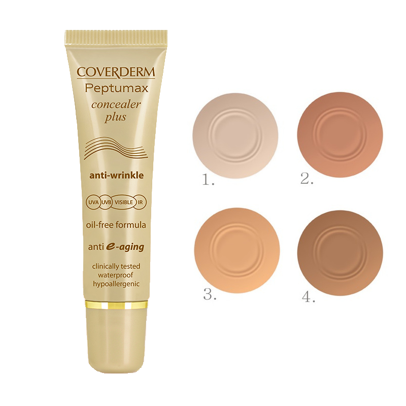 Coverderm Peptumax Concealer Plus Αnti e-aging Anti-Wrinkle Spf50+ HEVisible No.1 10ml (Concealer με Ολιστική Αντιρυτιδική Δράση)