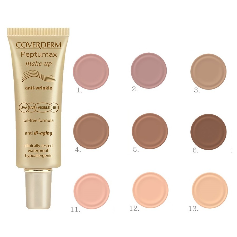 Coverderm Peptumax Make-Up Αnti e-aging Anti-Wrinkle Spf50+ HEVisible No.11 30ml (Make-Up  με Ολιστική Αντιρυτιδική Δράση)