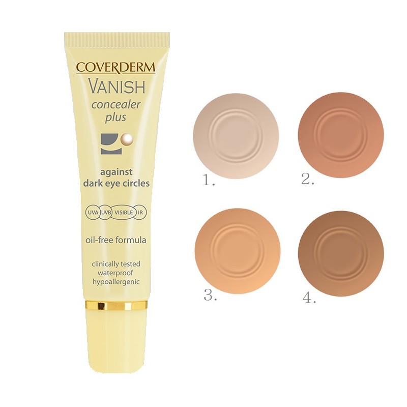 Coverderm Vanish Concealer Plus Spf50+ HEVisible Against Dark Eye Circles No.1 10ml (Concealer που Βοηθά τη Μείωση των Μαύρων Κύκλων) Coverderm Vanish Concealer Plus Spf50+ HEVisible Against Dark Eye Circles No.1 10ml (Concealer που Βοηθά τη Μείωση των Μαύρων Κύκλων)