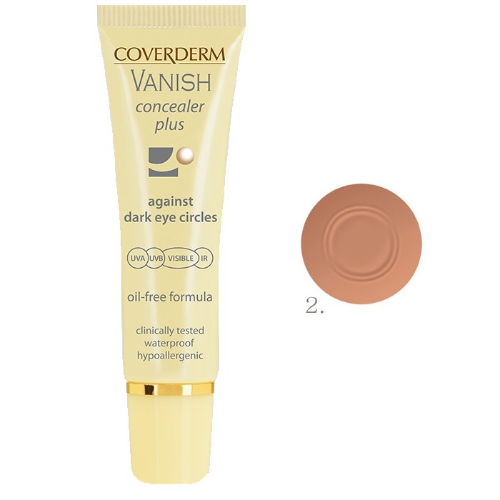 Coverderm Vanish Concealer Plus Spf50+ HEVisible Against Dark Eye Circles No.2 10ml (Concealer που Βοηθά τη Μείωση των Μαύρων Κύκλων) Coverderm Vanish Concealer Plus Spf50+ HEVisible Against Dark Eye Circles No.2 10ml (Concealer που Βοηθά τη Μείωση των Μαύρων Κύκλων)