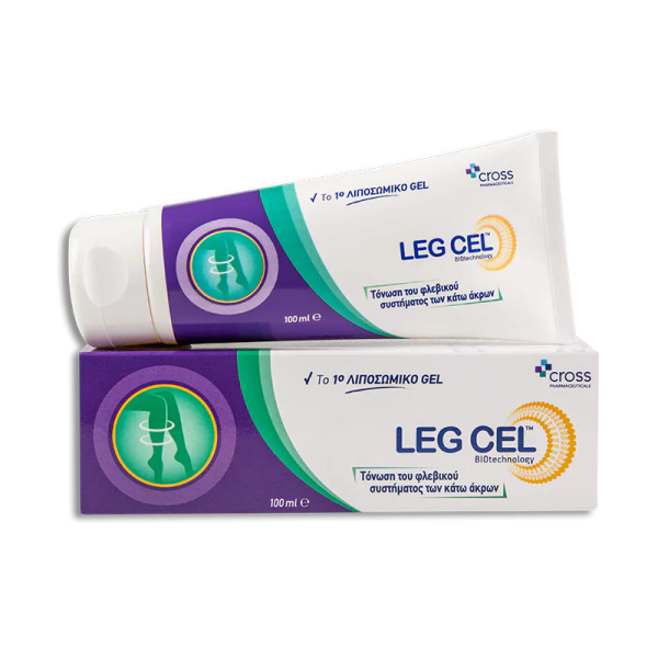 Cross Pharmaceuticals Leg Gel 100ml (Λιποσωμικό Gel για την Τόνωση του Φλεβικού Συστήματος των Κάτω Άκρων)