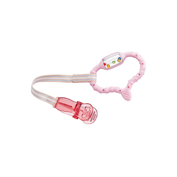 Curaprox Baby Teething Ring Pink 0-24m 1pc (Δαχτύλιος Οδοντοφυΐας)