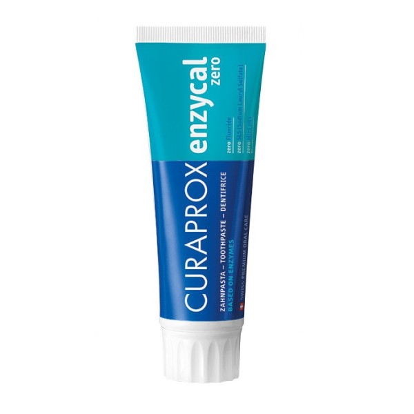 Curaprox Toothpaste Enzycal Zero Fluoride 75ml (Οδοντόκρεμα Κατάλληλη για Ομοιοπαθητική Θεραπεία χωρίς Φθόριο χωρίς SLS)