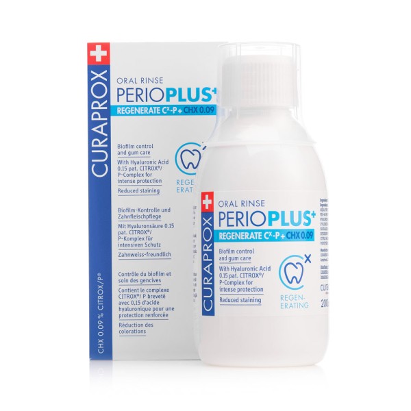 Curaprox Perioplus+ Regenerate 0,09% CHX 200ml