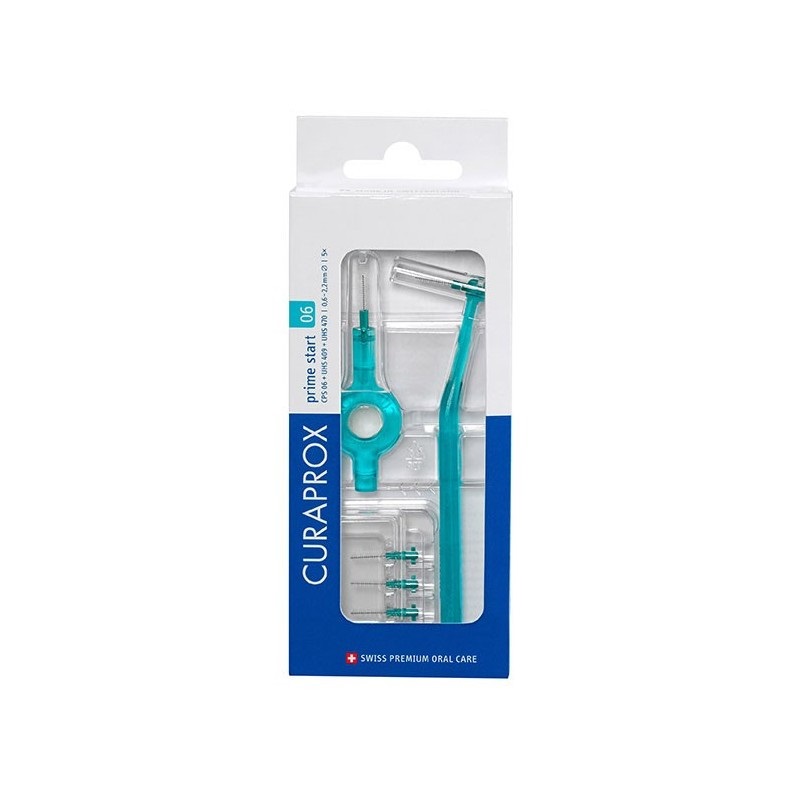 Curaprox Μεσοδόντια Βουρτσάκια Prime Start CPS 06 5pcs + 1 λαβή UHS 409 + 1 λαβή UHS 470