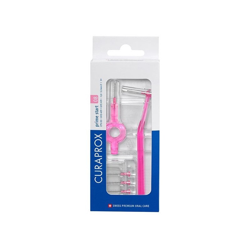 Curaprox Μεσοδόντια Βουρτσάκια Prime Start CPS 08 5pcs + 1 λαβή UHS 409 + 1 λαβή UHS 470 Curaprox Μεσοδόντια Βουρτσάκια Prime Start CPS 08 5pcs + 1 λαβή UHS 409 + 1 λαβή UHS 470