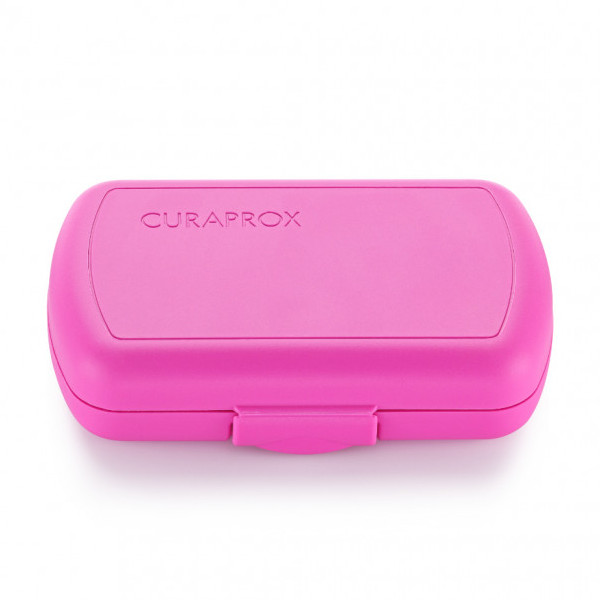 Curaprox Travel Set Pink (Set Στοματικής Υγιεινής Ταξιδίου με Οδοντόκρεμα 10ml + Οδοντόβουρτσα Πτυσσόμενη + Μεσοδόντιο Βουρτσάκι Καθαρισμού + Κουτί Μεταφοράς Pink)