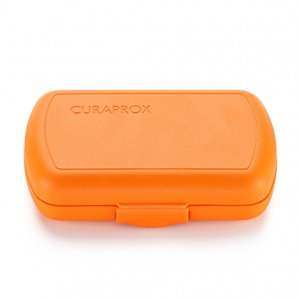 Curaprox Travel Set Orange (Set Στοματικής Υγιεινής Ταξιδίου με Οδοντόκρεμα 10ml + Οδοντόβουρτσα Πτυσσόμενη + Μεσοδόντιο Βουρτσάκι Καθαρισμού + Κουτί Μεταφοράς Orange)