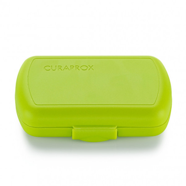 Curaprox Travel Set Green (Set Στοματικής Υγιεινής Ταξιδίου με Οδοντόκρεμα 10ml + Οδοντόβουρτσα Πτυσσόμενη + Μεσοδόντιο Βουρτσάκι Καθαρισμού + Κουτί Μεταφοράς Green)