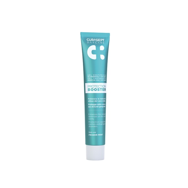 Curasept Daycare Protection Booster Toothpaste Frozen Mint 75ml (Οδοντόκρεμα Τζελ με Αιθέρια Έλαια + CPC)