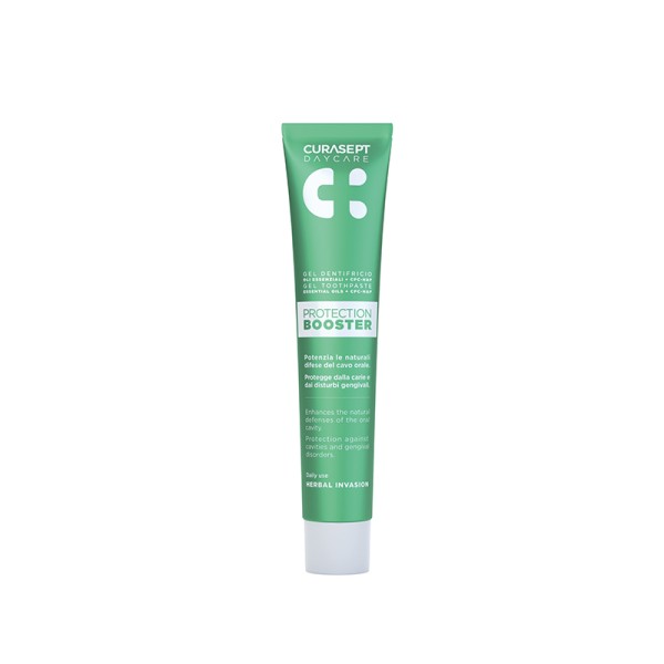 Curasept Daycare Protection Booster Toothpaste Herbal Invasion 75ml (Οδοντόκρεμα Τζελ με Αιθέρια Έλαια + CPC)