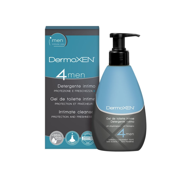 Dermoxen Intimate Cleanser 4 Men 125ml (Καθαριστικό για την ευαίσθητη περιοχή του Άνδρα)