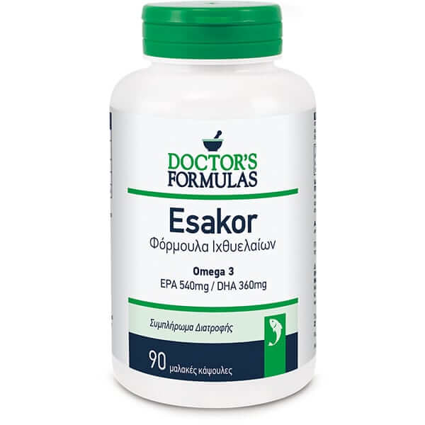 Doctor's Formulas Esakor Φόρμουλα Ιχθυελαίων 90 Μαλακές Κάψουλες – Ωμέγα 3 EPA & DHA