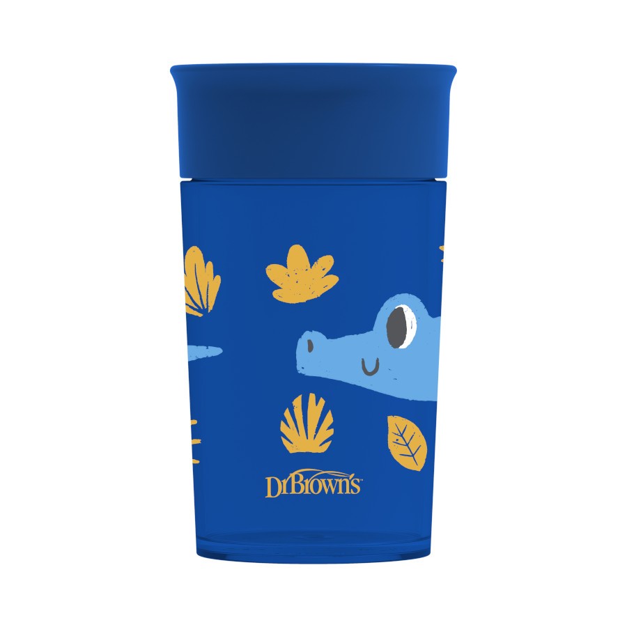 Dr Brown's <<Cup>> Milestones Cheers360 Spoutless Transition Cup 9m+ Blue 10oz/300ml (Κύπελλο Εκπαίδευσης χωρίς Στόμιο)