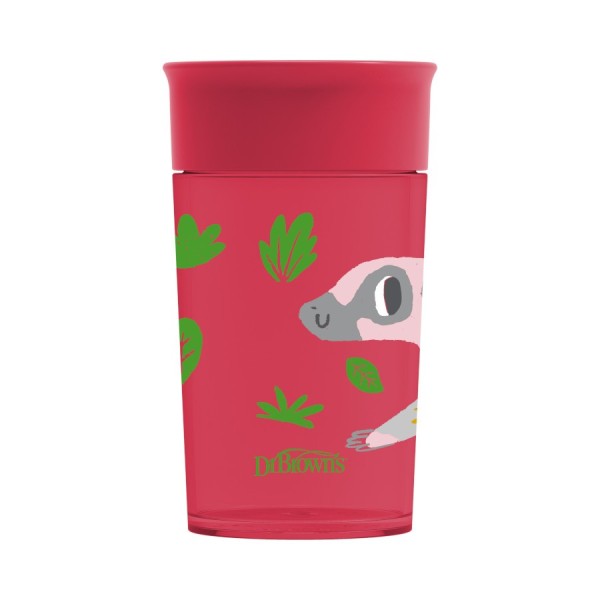 Dr Brown's <<Cup>> Milestones Cheers360 Spoutless Transition Cup 9m+ Red 10oz/300ml (Κύπελλο Εκπαίδευσης χωρίς Στόμιο)