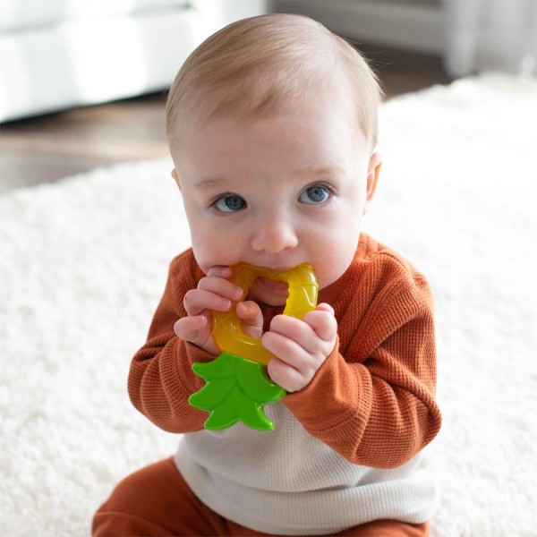 Dr Brown's <<Teethers>> AquaCool Water-Filled Teether 3m+ Pineapple 1pc (Δροσιστικός Κρίκος Οδοντοφυΐας)