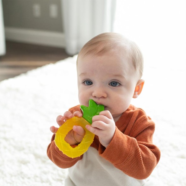 Dr Brown's <<Teethers>> AquaCool Water-Filled Teether 3m+ Pineapple 1pc (Δροσιστικός Κρίκος Οδοντοφυΐας)