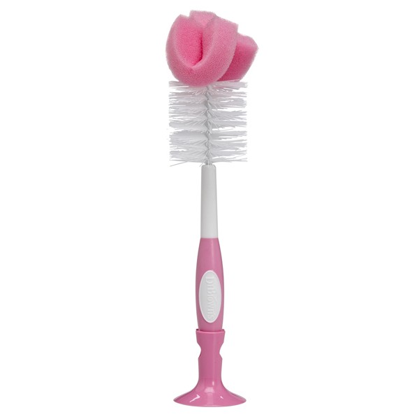 Dr Brown's Natural Flow Baby Bottle Brush Pink 1pc (Βούρτσα Καθαρισμού Μπιμπερό)