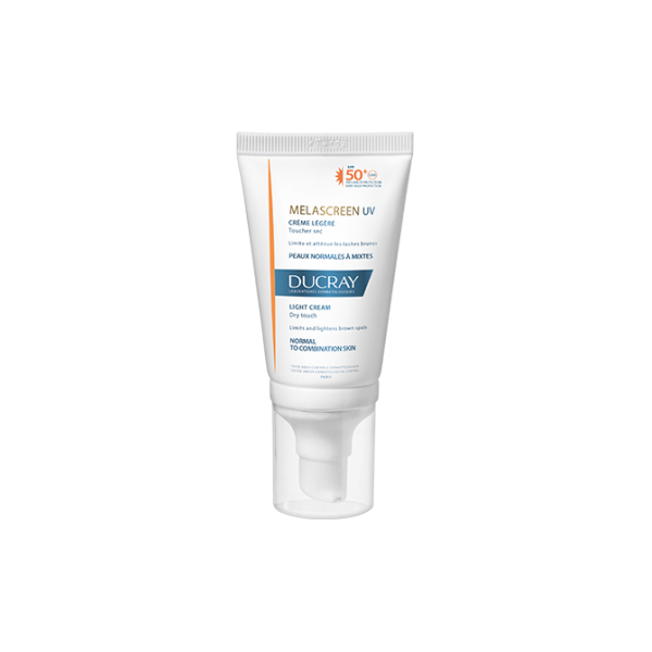 Ducray Melascreen UV SPF50+ Light Cream Dry Touch Brown Spots for Normal to Combination Skin 40ml (Αντηλιακή κρέμα SPF50+ UVA με λεπτόρρευστη υφή)