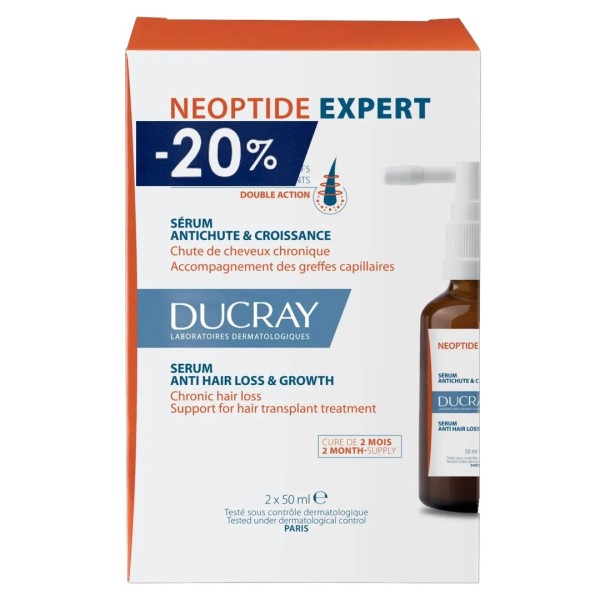 Ducray Neoptide Expert Serum 2x50ml Promo Pack -20% (Ορός Ανάπτυξης κατά της Τριχόπτωσης)