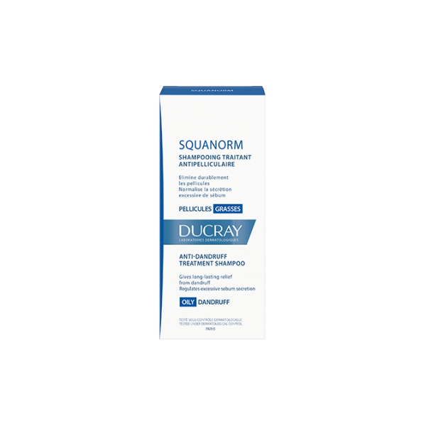 Ducray Squanorm Anti-Dandruff Treatment Shampoo for Oily Dandruff 200ml (Αντιπιτυριδικό σαμπουάν αγωγής - Λιπαρή πιτυρίδα)