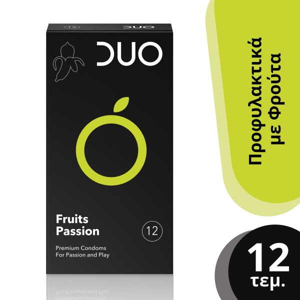 Duo Condoms/Προφυλακτικά Fruits Passion 12pcs