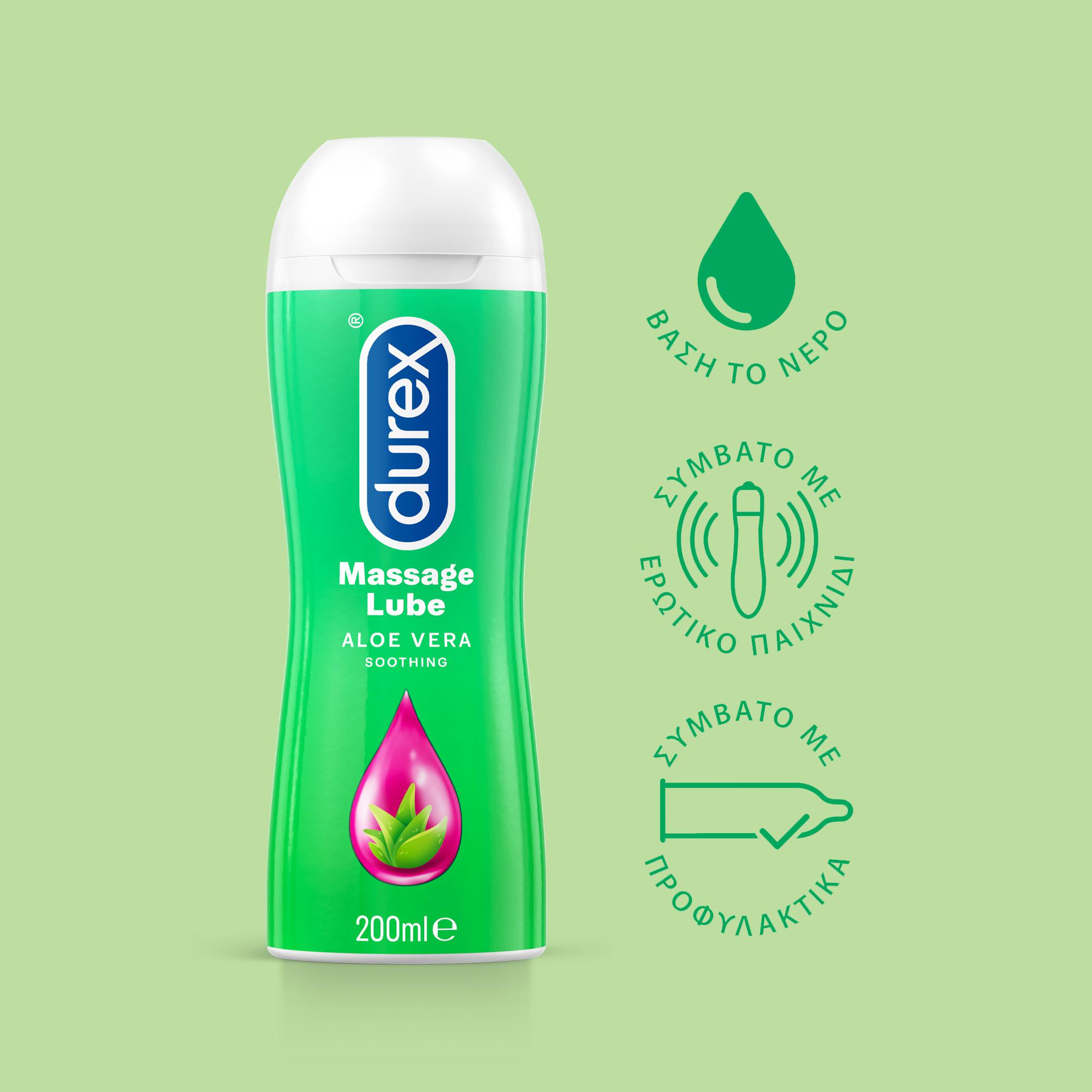 Durex Λιπαντικό Διεγερτικό Gel Play Massage 2-in-1 Aloe Vera 200ml Durex Λιπαντικό Διεγερτικό Gel Play Massage 2-in-1 Aloe Vera 200ml