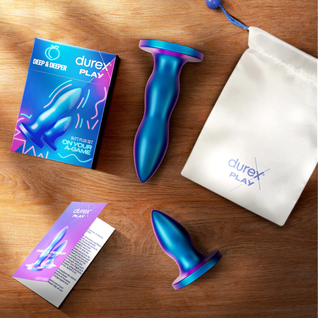 Durex Play Butt Plug Set (Contains 2x Butt Blugs) Durex Play Butt Plug Set (Contains 2x Butt Blugs)