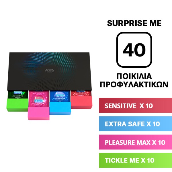 Durex Προφυλακτικά / Condoms Surprise Me Premium Variety Pack 40pcs