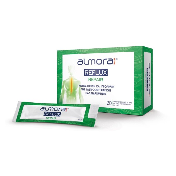 Elpen Almora Plus Reflux Repair 20x10ml (Αντιμετώπιση και Πρόληψη των συμπτωμάτων της Γαστροοισοφαγικής Παλινδρομικής)