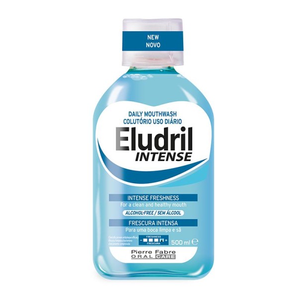 Pierre Fabre Oral Care Eludril Intense Mouthwash 500ml (Στοματικό διάλυμα για Αίσθηση Φρεσκάδας)