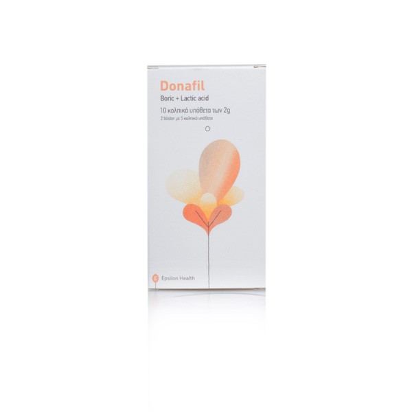 Epsilon Health Donafil 2g X 10 κολπικά υπόθετα