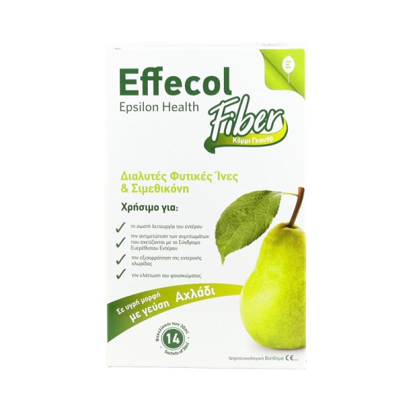 Epsilon Health Effecol Fiber με γεύση Αχλάδι 14φακελίσκοι X 30ml