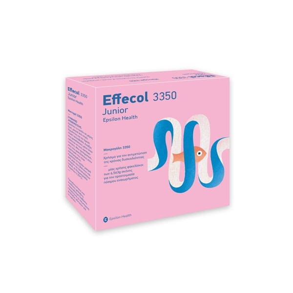 Epsilon Health Effecol 3350 Junior Μακρογέλη 3350 24  X 6,563g (χρήσιμο για την αντιμετώπιση της χρόνιας δυσκοιλιότητας)