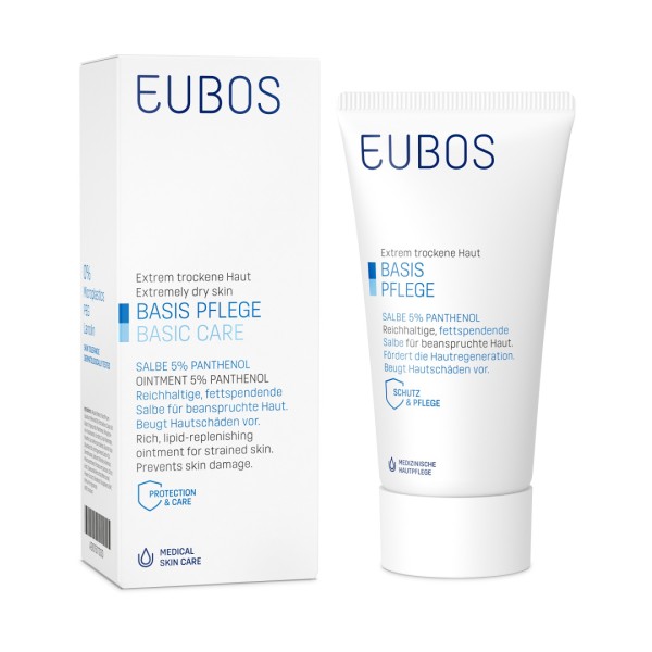 Eubos Basic Care Blue Salbe 5% Panthenol 75ml (Πλούσια Αλοιφή με 5% Πανθενόλη για το Ξηρό Ταλαιπωρημένο Δέρμα) Eubos Basic Care Blue Salbe 5% Panthenol 75ml (Πλούσια Αλοιφή με 5% Πανθενόλη για το Ξηρό Ταλαιπωρημένο Δέρμα)