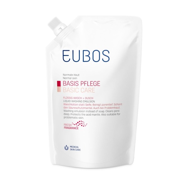 Eubos Basic Care Liquid Washing Emulsion Refill Red 400ml