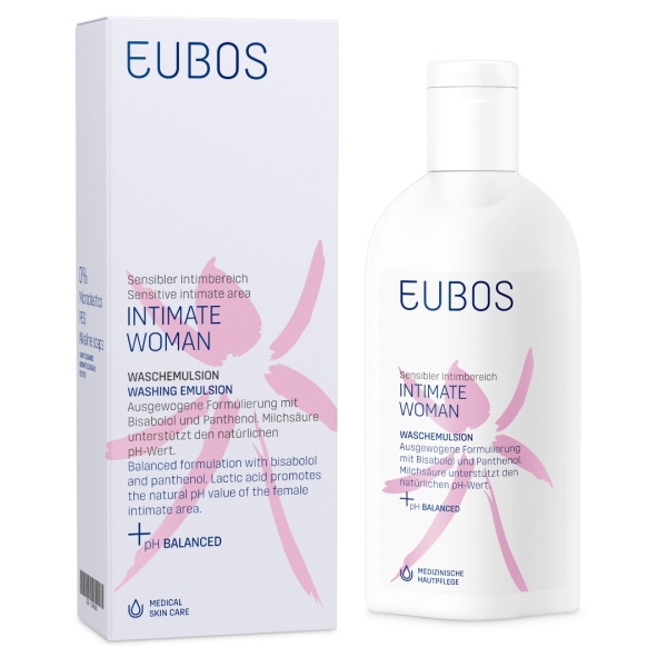 Eubos Intimate Woman Washing Emulsion 200ml (Ήπιο υγρό καθαρισμού της ευαίσθητης περιοχής)