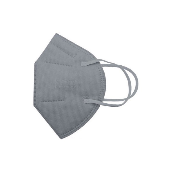 Face Mask Particle Filtering Half NR KN95-FFP2 Grey 1pcs (Μάσκα Υψηλής Προστασίας Σωματιδίων Μίας Χρήσης)