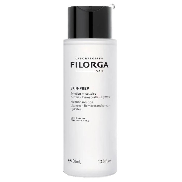 Filorga Skin-Prep Micellar Solution for Face and Eyes (Cleanses – Removes Make up – Hydrates) 400ml (3 σε 1 Νερό Καθαρισμού για Πρόσωπο & Μάτια, Καθαρίζει, Αφαιρεί το Μακιγιάζ & Ενυδατώνει)