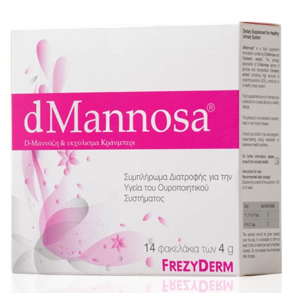 Frezyderm dMANNOSA 14x4g (Συμπλήρωμα Διατροφής για το Ουροποιητικό Σύστημα)