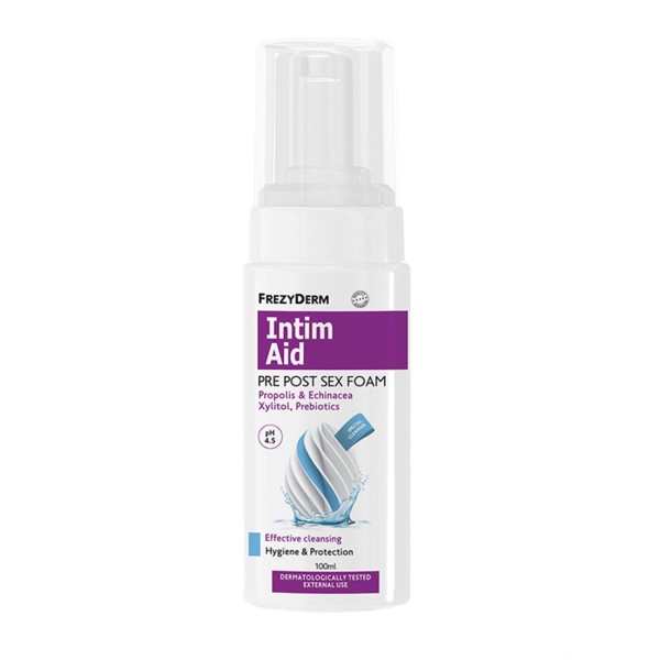 Frezyderm (Feminine) Intim Aid Pre Post Sex Foam pH4.5 100ml (Αφρός Καθαρισμού για Ευαίσθητη Περιοχή)