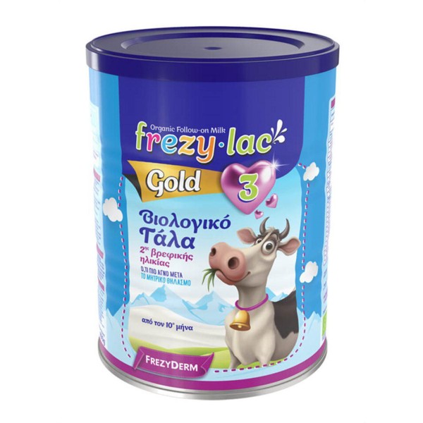 Frezyderm Frezylac Milk Gold 3 (10m+) 400g (Βιολογικό αγελαδινό γάλα σε σκόνη από τον 10ο μήνα)