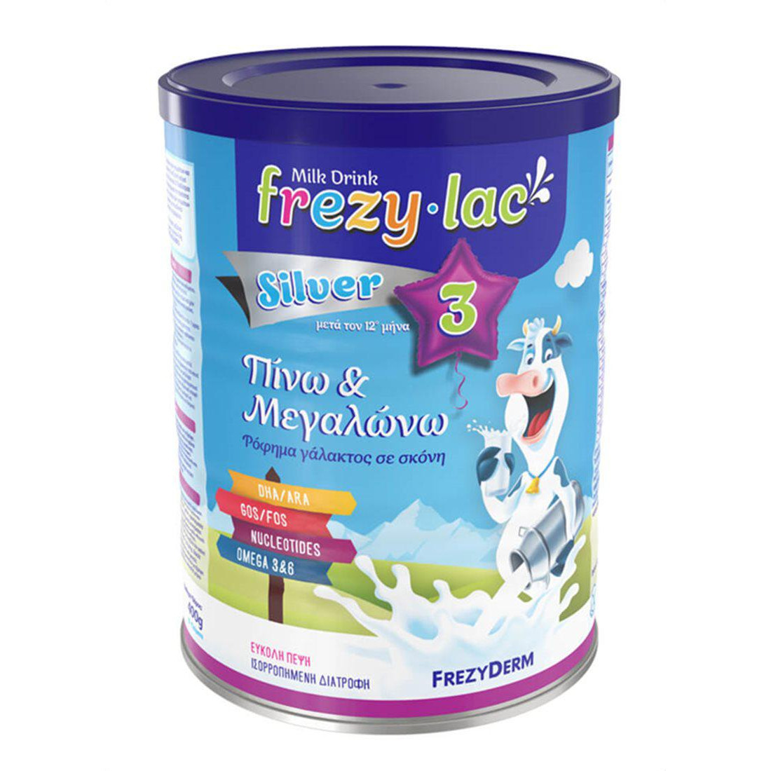 Frezyderm Frezylac Milk Silver 3 (12m+) 400g (Ρόφημα αγελαδινού γάλακτος για νήπια μετά τον 12° μήνα) Frezyderm Frezylac Milk Silver 3 (12m+) 400g (Ρόφημα αγελαδινού γάλακτος για νήπια μετά τον 12° μήνα)