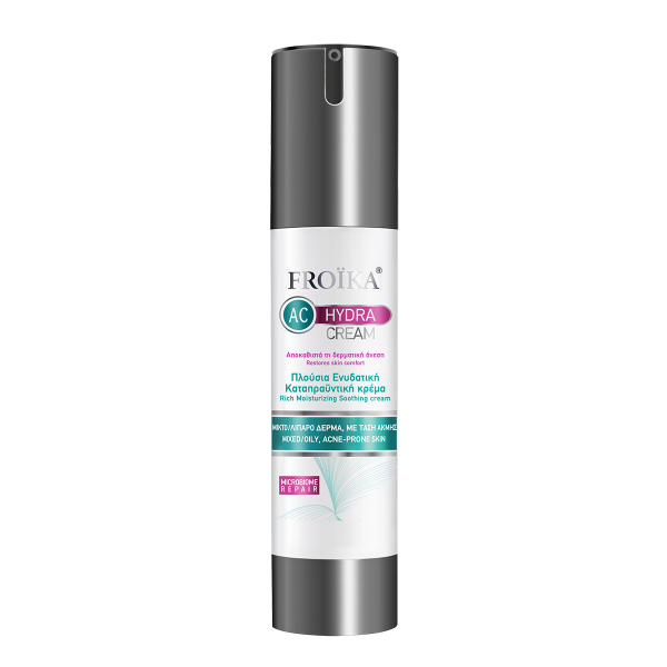 Froika Acne Ac Hydra Cream 50ml (Πλούσια ενυδατική – καταπραϋντική κρέμα, για ευαίσθητο δέρμα, που υποβάλλεται σε ξηραντική θεραπεία κατά της ακμής)