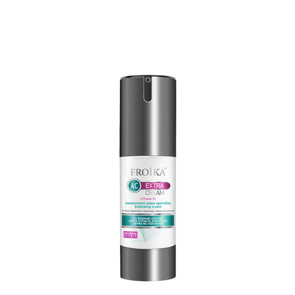 Froika Acne Ac Cream Extra 30ml (Ήπια απολεπιστική, αναπλαστική κρέμα φροντίδας X-Pressin 3% για επίμονες ατέλειες)