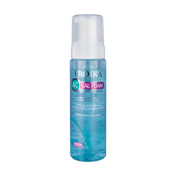 Froika Acne Ac Sal Foam 200ml (Απαλός αφρός καθαρισμού και εξυγίανσης του λιπαρού με τάση ακμής δέρματος)