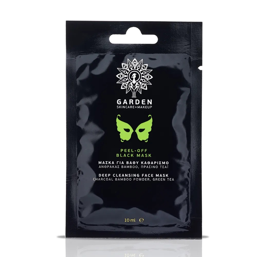 Garden of Panthenols <<Face Masks>> Peel-Off Black Mask 10ml (Μάσκα για Βαθύ Καθαρισμό με Άνθρακα Bamboo & Πράσινο Τσάι) Garden of Panthenols <<Face Masks>> Peel-Off Black Mask 10ml (Μάσκα για Βαθύ Καθαρισμό με Άνθρακα Bamboo & Πράσινο Τσάι)